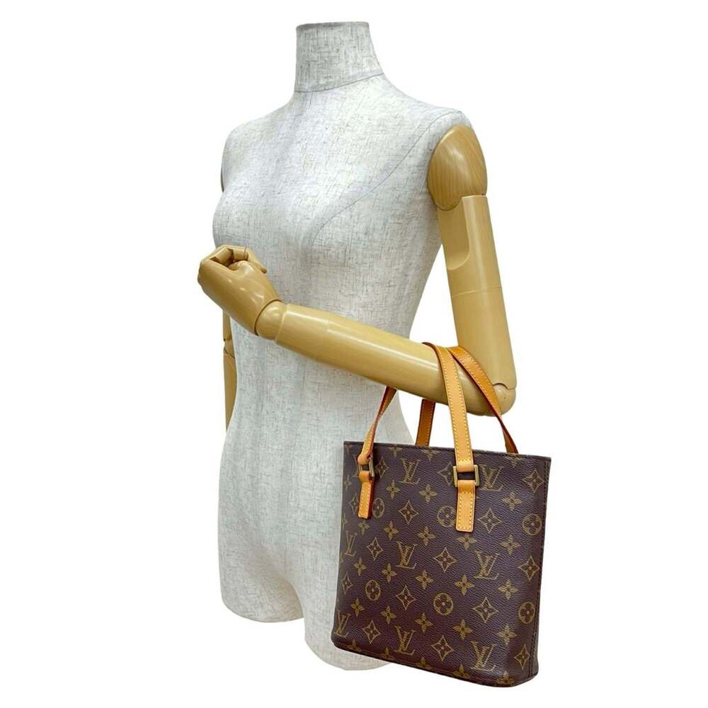 LOUIS VUITTON Authentic Brown Monogram Leather Tote Bag - Picture 2 of 10